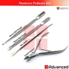 4 Pcs Manicure Pedicure Kit Cuticle Trimming Nail Cleaning Dead Skin Care