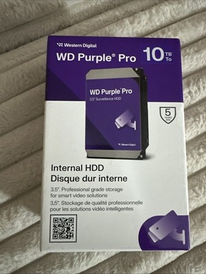 WD 10TB WD Purple Pro Surveillance Internal Hard Drive HDD WD102PURP