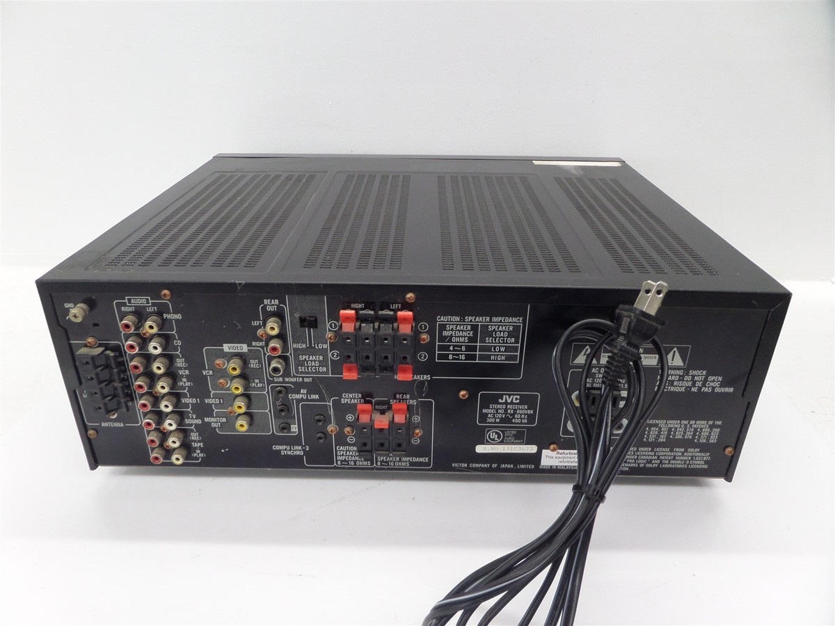 JVC RX-6032V オーディオ/ビデオコントロールレシーバー JVC RX-6032V オーディオ/ビデオコントロールレシーバー