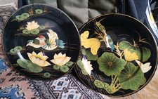 2 Piatti Ceramica Dipinto Cinese o Giapponese