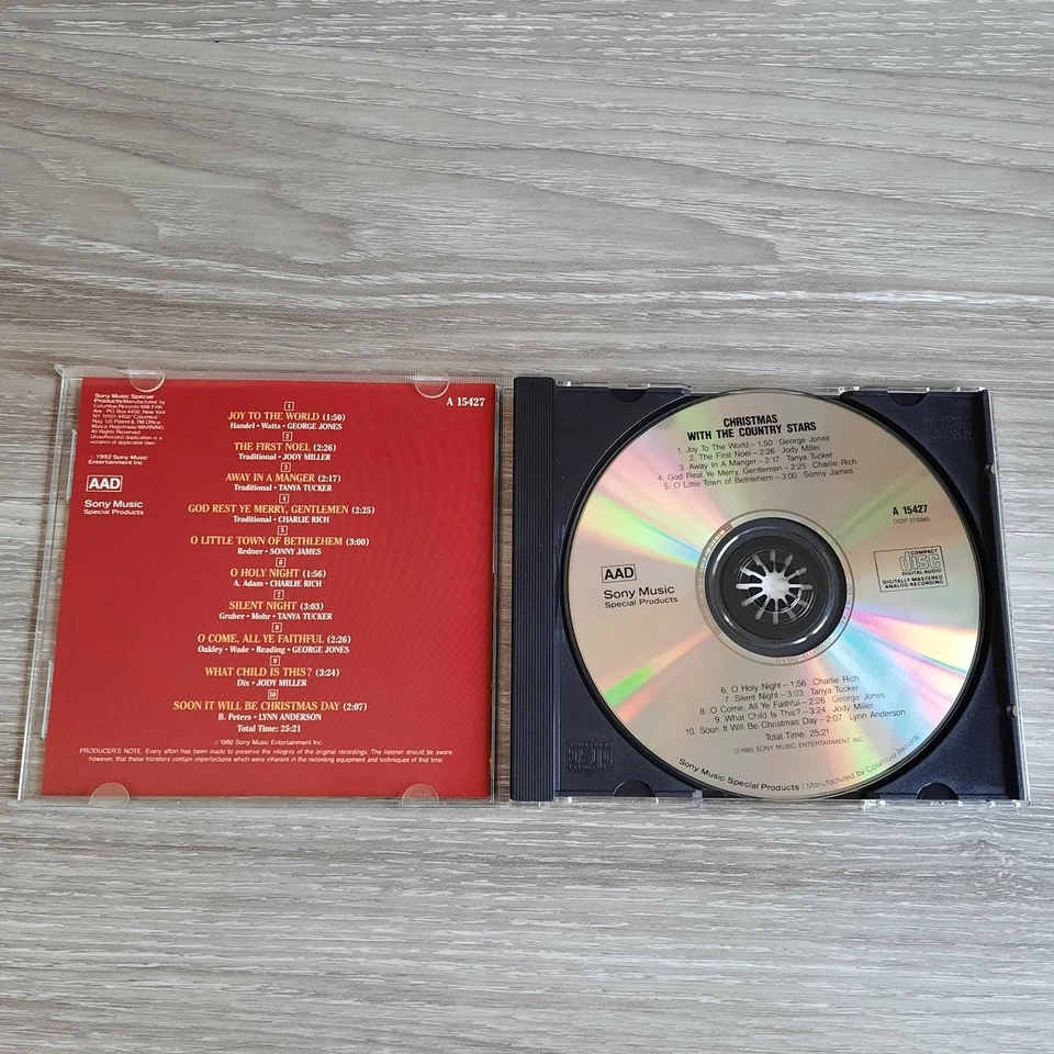 Christmas With The Country Stars CD 1980 Sony Music Country Holiday Foto 3 de 3