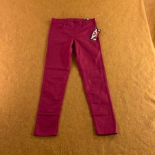 Real Love Girls Size 16 Burgundy Super Stretch Skinny Pants NWT