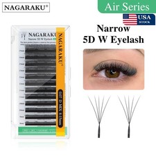 NAGARAKU V Shape Narrow 5D W Eyelash Extension Natural Soft Premade Fan Lashes