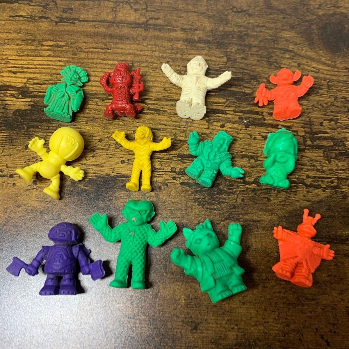 ヒロです Vintage Monster Keshi Eraser Figures Set 11 pcs Retro Japan 80s