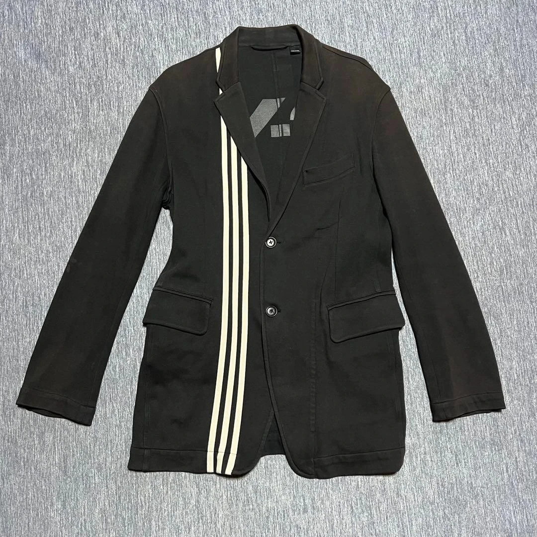 Y-3 (Yohji Yamamoto) Classic 3-Stripes Jacket, Sweatshirt Fabric, Black JAPAN