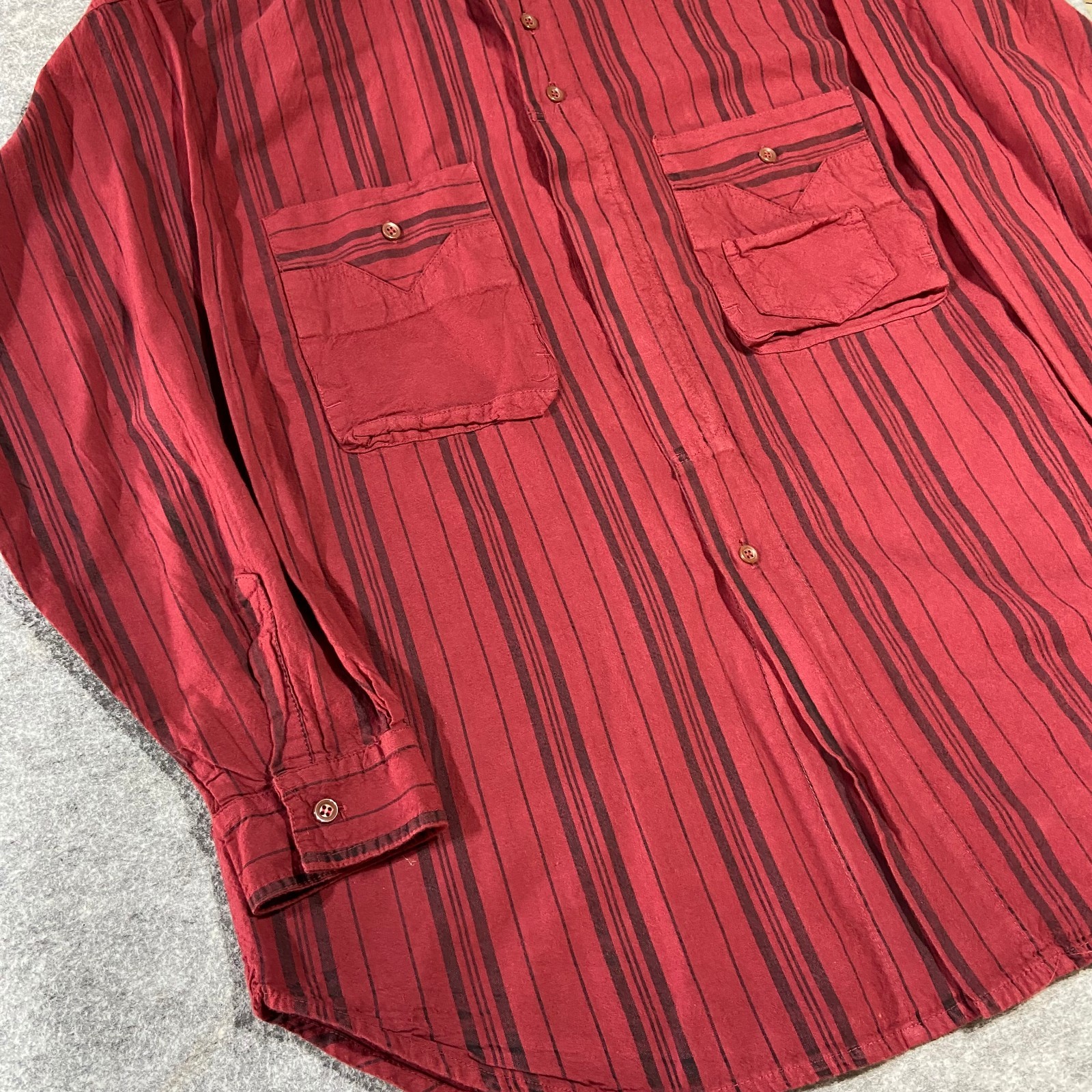Vintage Gitano Button Down Long Sleeve Shirt Camp… - image 12