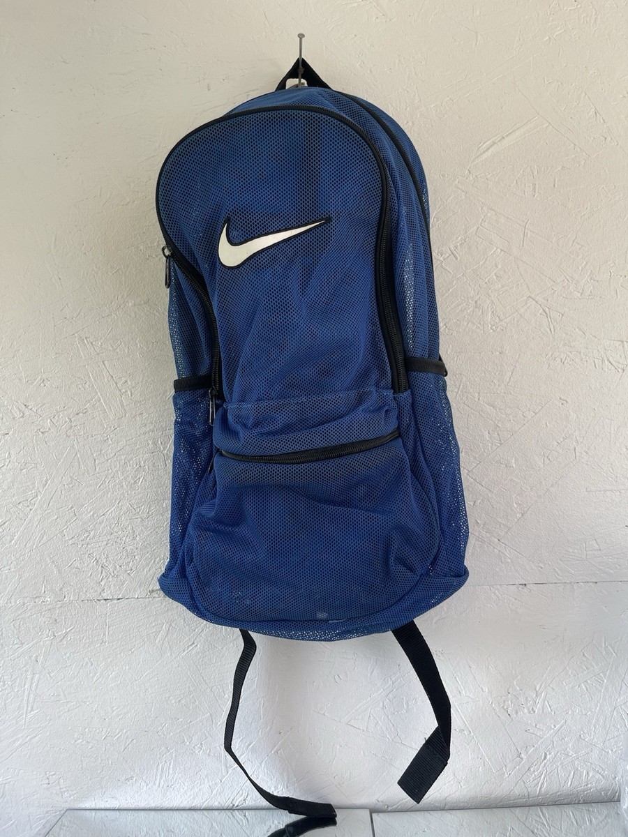 Nike Brasilia Mesh Backpack, Blue Nike Brasilia Mesh Backpack, Blue