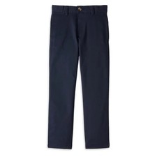 WONDER NATION school Uniform Twill Pant 16 Husky Navy Chinos Straight Leg Skacks