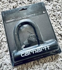 Carhartt WIP U-Lock Negro CRHT Acero Endurecido Disco Bloqueo Raro Coleccionable NUEVO