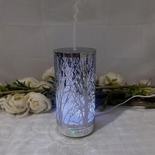 Ultrasonic metal humidifier LED humidifier suitable for bedroom Christmas gifts