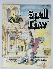 Spell Law ICE RPG Role Playing Game Supplement Rolemaster #1200