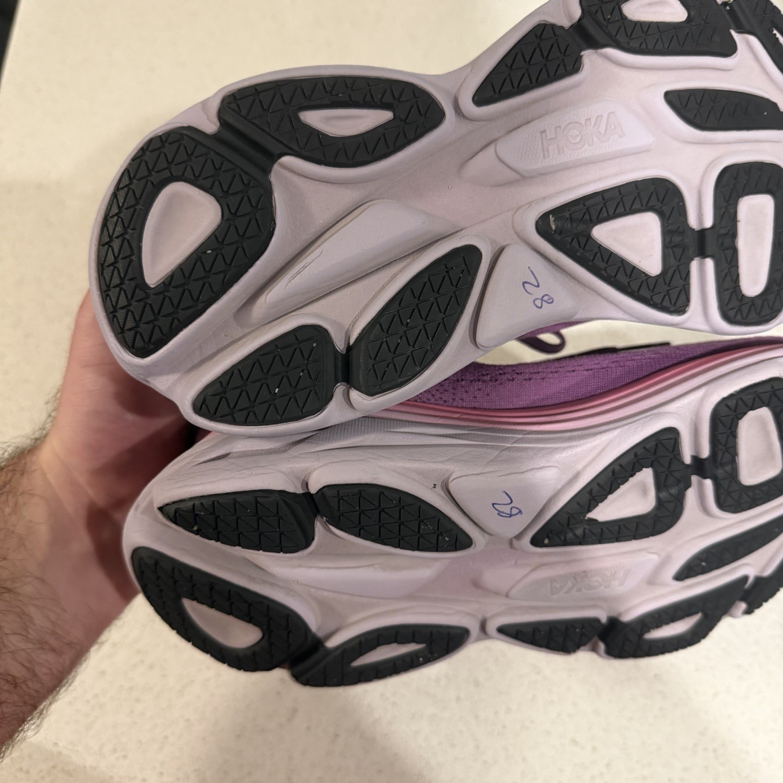 Hoka Bondi 8 Shoes Womens 6.5 Purple Grape Athletic Running Sneakers thumbnail 9