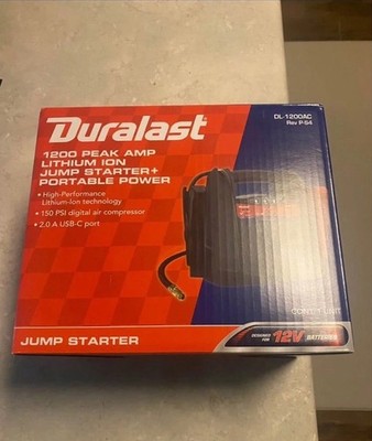 Engine Starter Duralast Portable Battery Charger Duralast Dl 800