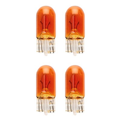 4 Stück Glühlampe Glühbirne Birne Autolampen W2.1x9.5d WY5W W5W 12V 5W Orange
