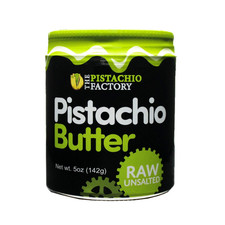 Pistachio Butter - Raw Unsalted 5Oz Glass Jar 