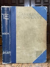 1924 Carolina Folk-Plays 1st Edition 2nd Series Thomas Wolfe 1st Book Appearance