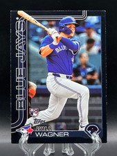Will Wagner 2025 Topps Series 2 Rookie Black /74 RC Jays #430 Padres