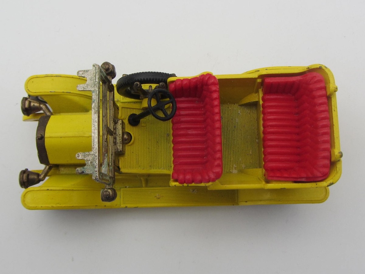 珍当時物。マッチボックス　Peugeot イエスタイヤーモデル　ワンオーナー Matchbox 'Models Of Yesteryear' Y-5 Peugeot 1907, Yellow, 1