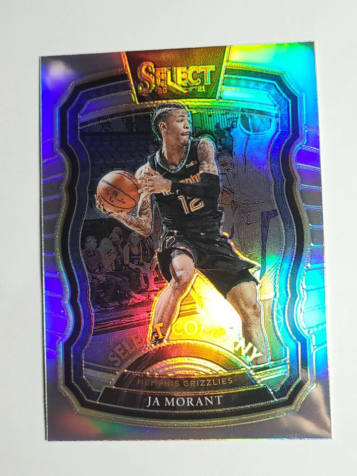 2020-21 Select JA MORANT #7 Select Company SILVER HOLO PRIZM SP Grizzlies - Image 3 of 4