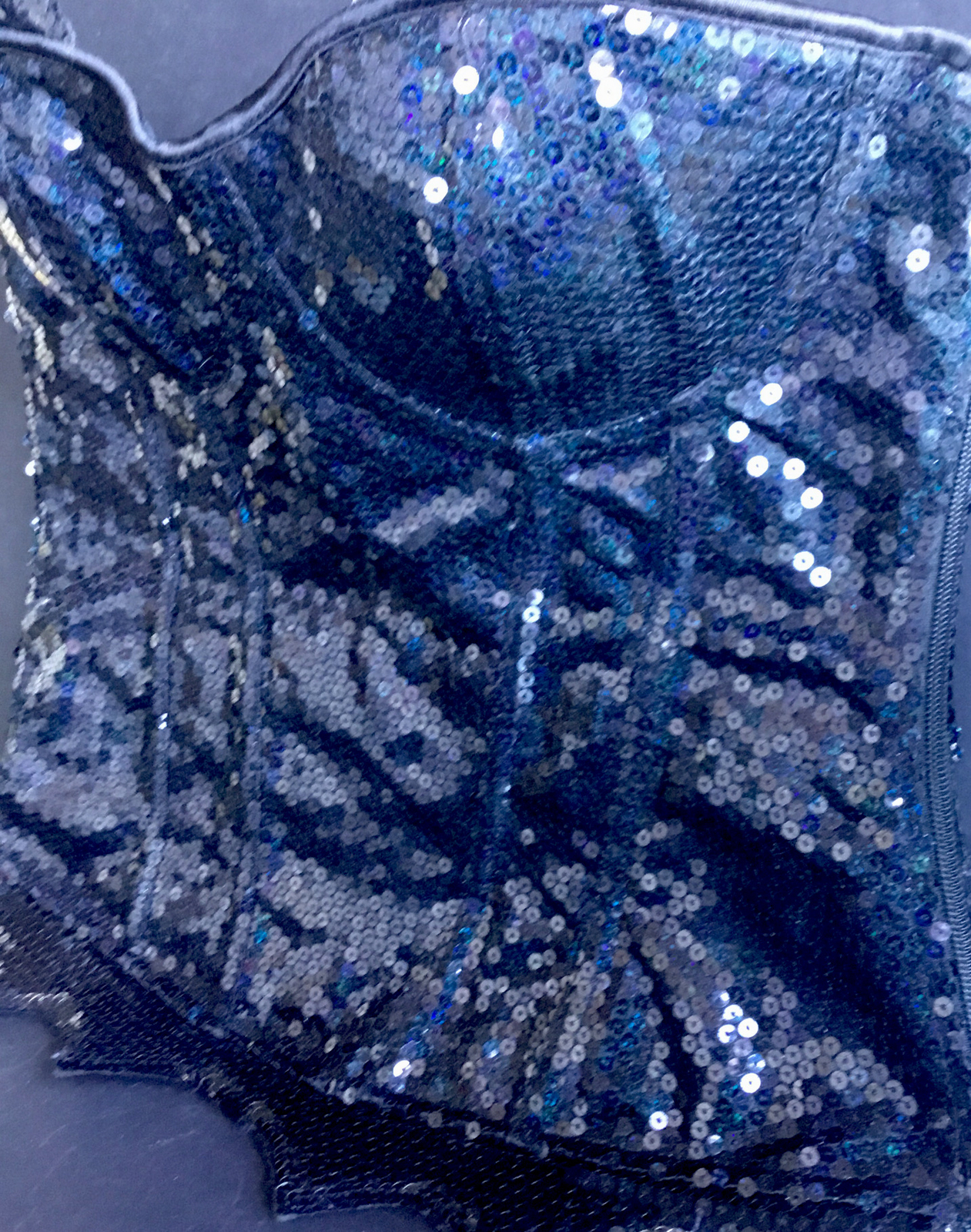 BATGIRL COSTUME SEQUIN CORSET BUSTIER RUBIES MEDI… - image 12