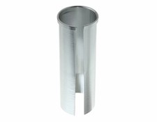 Bike Seatpost Shim id/25.4mm od/26.2mm Length/80mm W/Lip Silver.