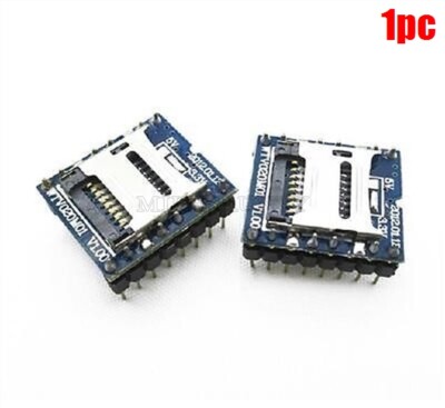 1Pcs U-Disk Audio Player Voice Module MP3 Sound Module WTV020-SD-16P Sd Card sk