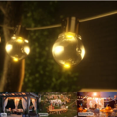 LED Solar Lichterkette Glühbirnen 30 Birnen Außen Garten String Licht Party Deko - Bild 1 von 4