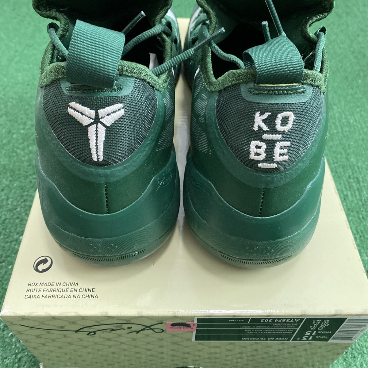 Size 13.5 - Nike Kobe AD Mid TB Promo Gorge Green AT3874-302 Ships