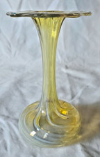 STRIKING ARTS & CRAFTS SLENDER FORM ENGLISH GLASS VASE, CIRCA 1890-1900