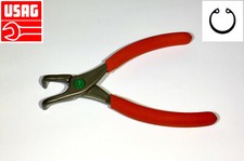 Pinza per anelli elastici Usag 127PN becchi curvi seeger interni MISURE A SCELTA
