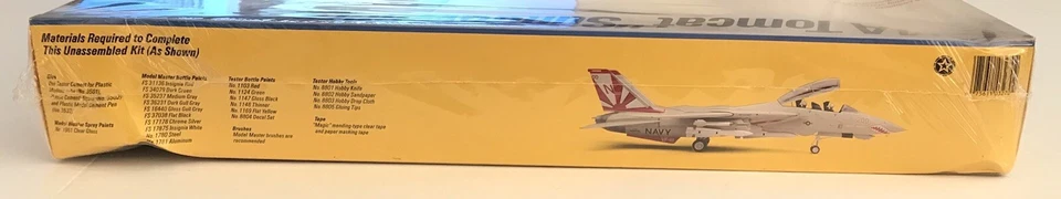 Fugimi Testors 1/48 F-14A Tomcat Sundowners Plastic Model Kit 327 SEALED 1990 - Image 4 of 4