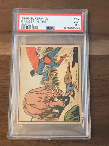 1940 Gum Inc Superman #42 Danger In The Jungle — PSA 3.5