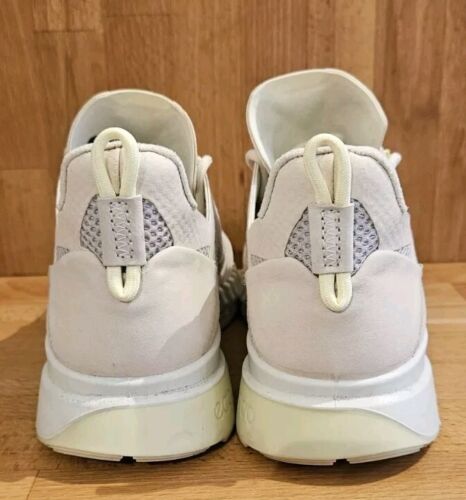 Ecco Womens Zipflex Breathable Mesh Comfort Leather Trainers Beige/Grey UK 3.5/4 - Picture 5 of 15