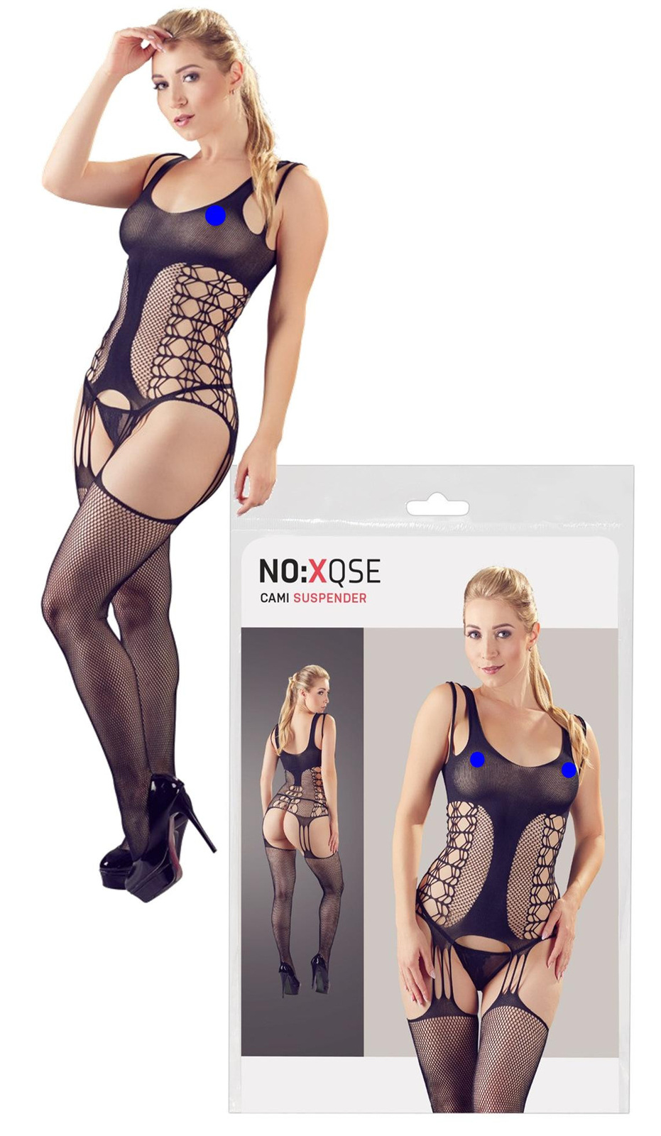 Bodystocking sexy guepiere donna con reggicalze perizoma catsuit tutina nera hot