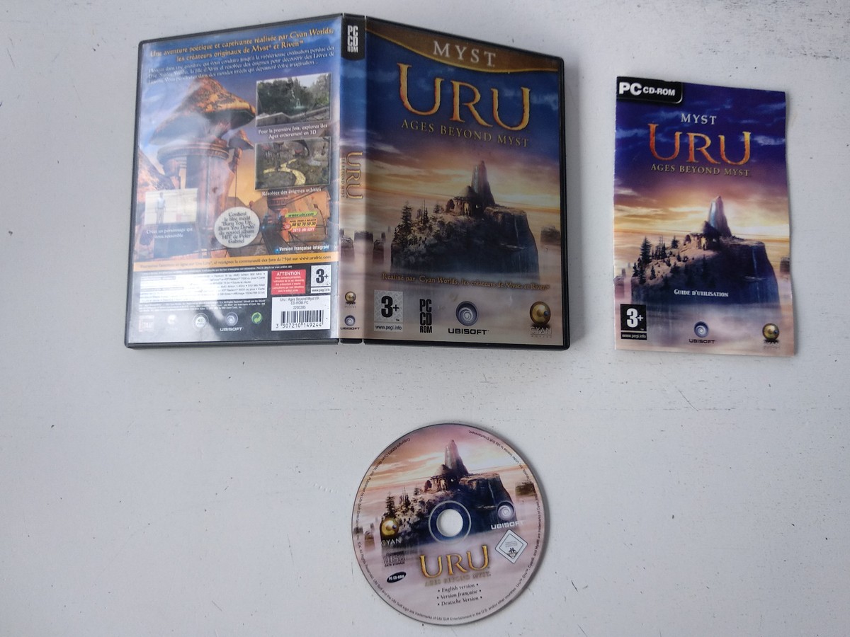 PC Big Box Myst URU Ages Beyond Myst Edition Collector FR - Complet Bon état
