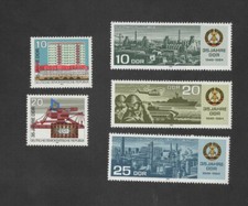  DDR 1984 Satz Mi  2888-2889, 2893-2895 , 35 Jahre DDR I u. II postfrisch  Lot