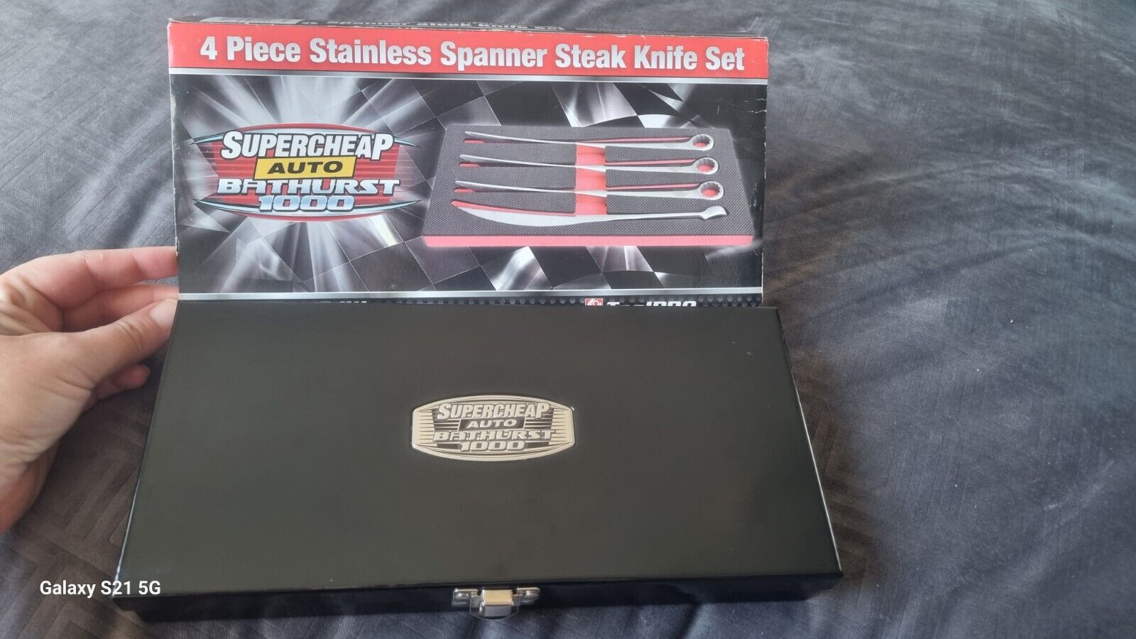 4 piece stainless spanner steak knife set