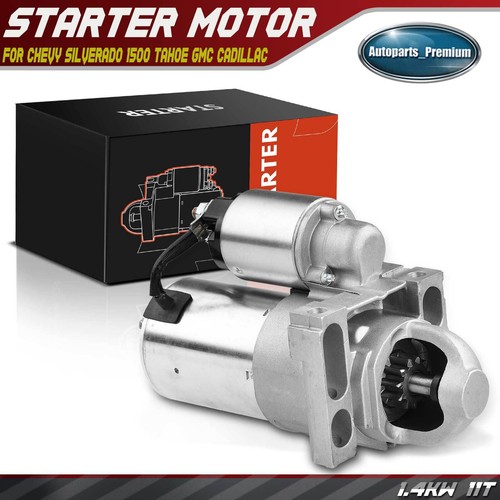 Starter Motor for Chevy Silverado 1500 Tahoe 1.4kW 12 Volt CW 11Tooth