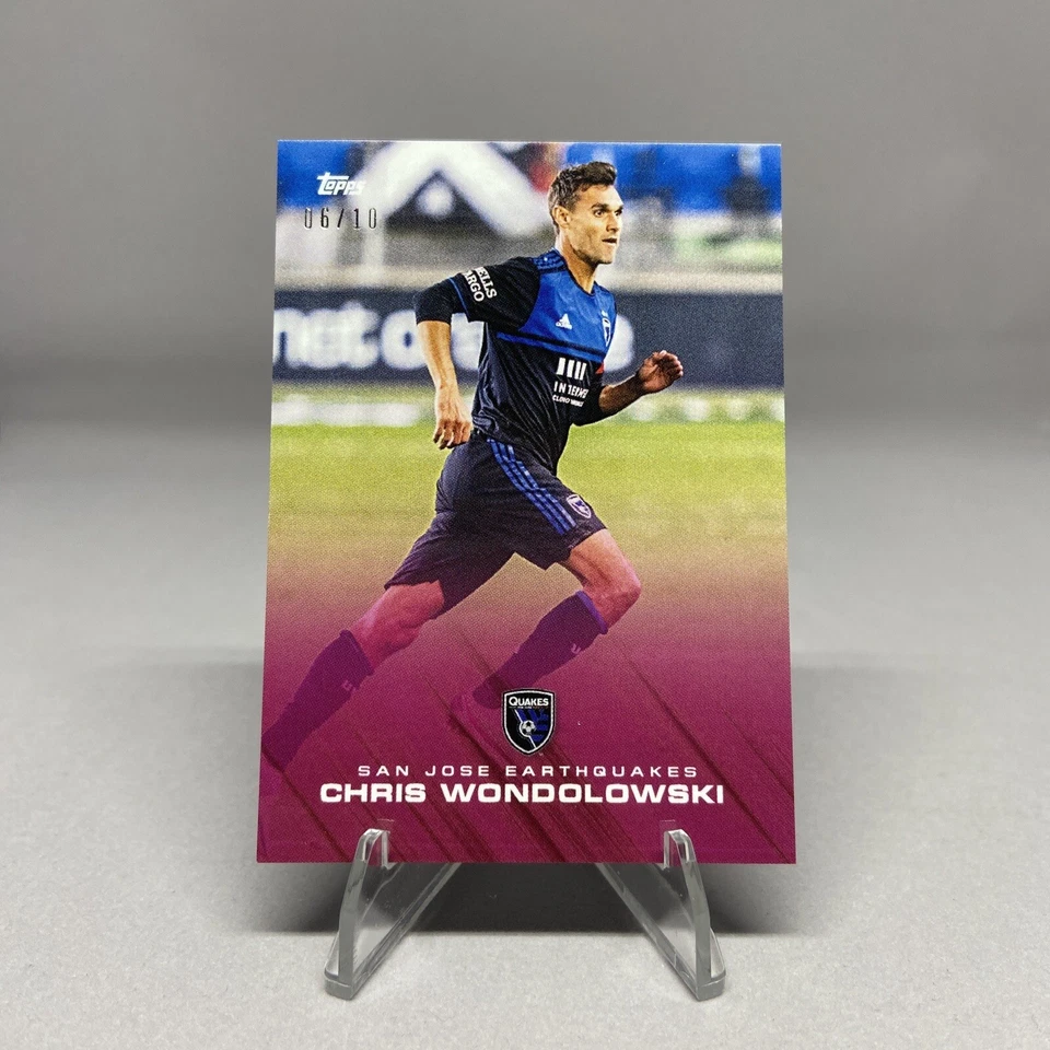 2020 Topps MLS Playoffs Red /10 Chris Wondolowski #16A - Image 3 of 4