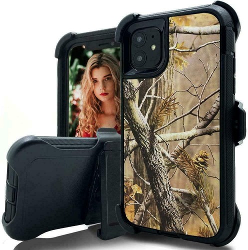 For iPhone 12 Pro Max 12 Pro Mini 2020 US Flag Camo Case Belt Clip Holster Cover - Picture 14 of 20