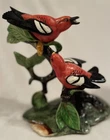 RARE Stangl Pottery Bird #3754 Double White Wing Crossbill Figurine Glazed