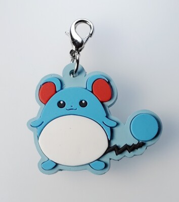Marill Pokemon Jet ANA Rubber Keychain Japanese Nintendo From Japan F/S