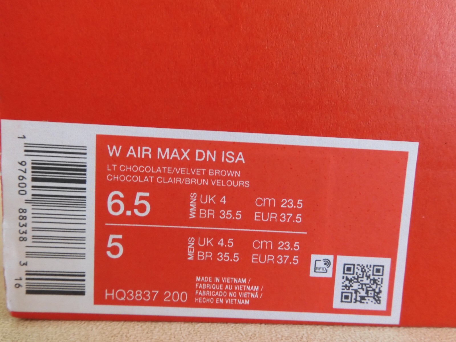 PONY Nike Air Max DN Isa Isamaya francese cioccolato chiaro da donna taglia 6 5 [HQ3837 200]