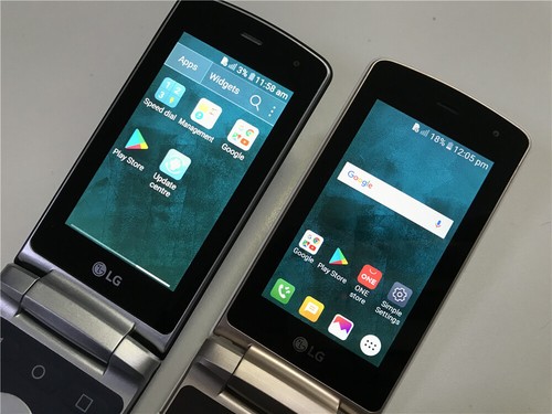 LG Smart Folder (LGM-X100S) 2GB RAM 16GB ROM Flip Button LTE Unlocked Smartphone - Picture 9 of 14