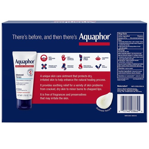 Aquaphor Advanced Therapy Healing Ointment, 1.75 Ounce (Pack of 4) - 第 2/4 張圖片