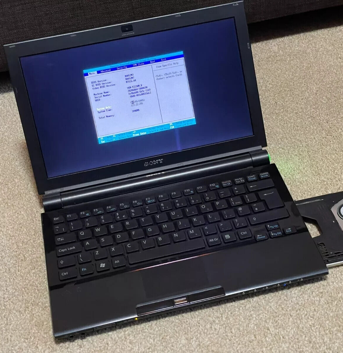 SONY VAIO VGN-SZ2XP/C VINTAGE LAPTOP CORE 2 DUO 2GB RAM 100GB HDD