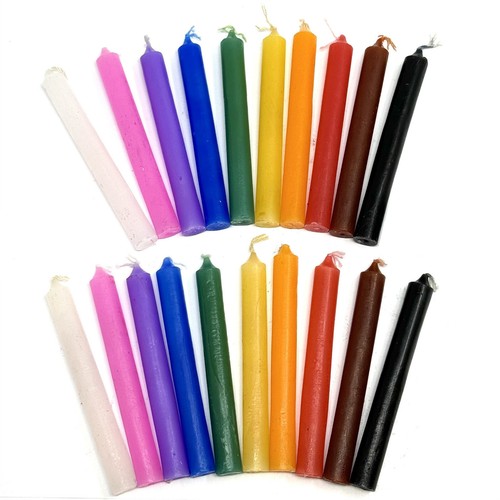 20er SET GEMISCHTE FARBEN/SORTIERTE ZAUBER/GLOCKENSPIEL KERZEN, 4" x 1/2" 10 Farben - Bild 1 von 4