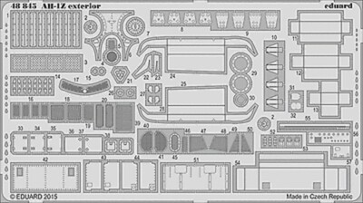 eduard 48845  x 1/48 Aircraft- AH1Z Exterior for Kitty Hawk kit