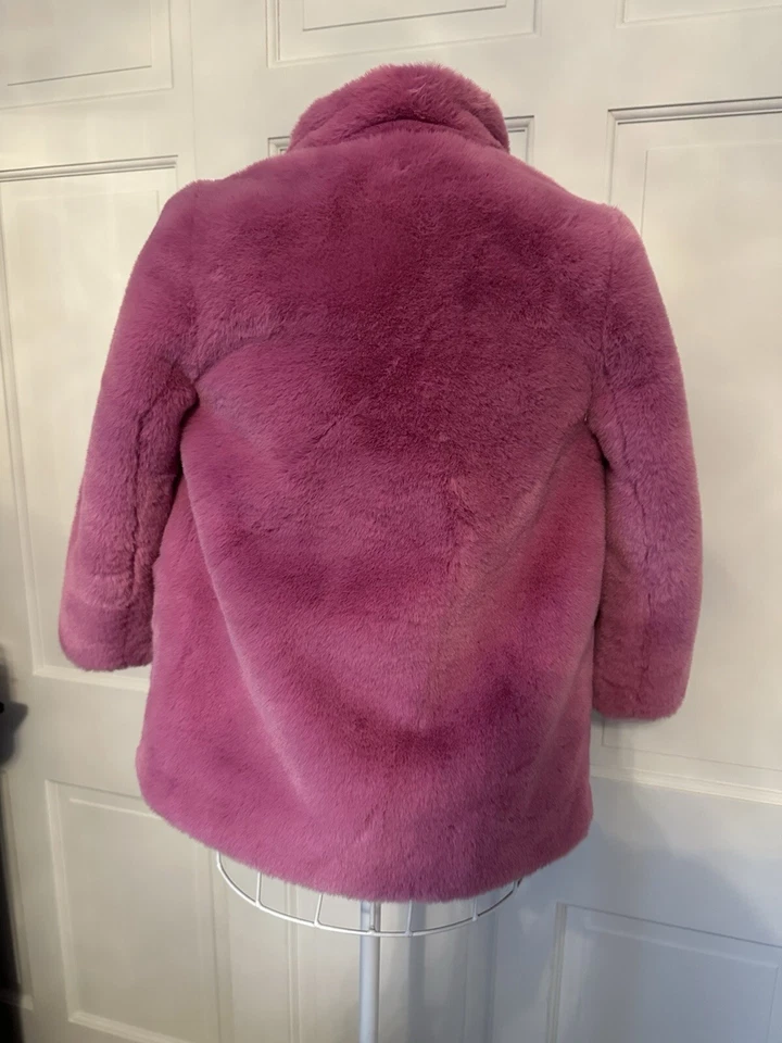 Abrigo rosa sintético Crewcuts para niña Foto 3 de 4