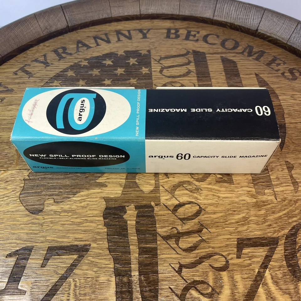 Argus 60 Capacity Slide Magazine Retro Vintage With Original Box - Image 2 of 4